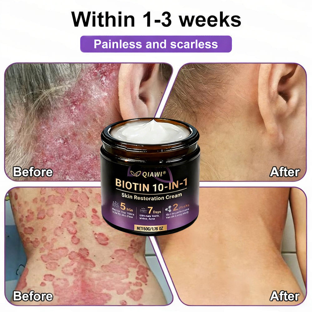 Product shipped from the USA ✨ QIAWI® Biotin 10-in-1 Skin Restoration Cream 🦊