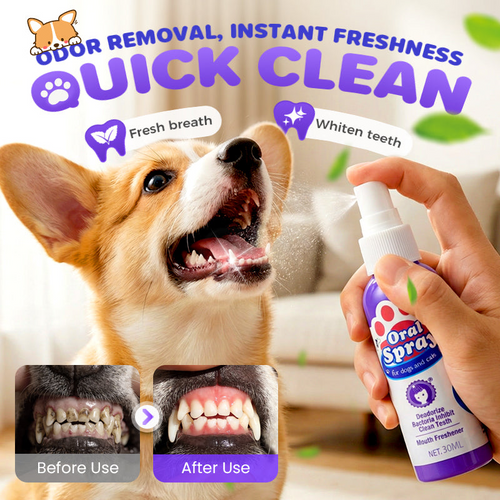 🔥Limited Time🔥Teeth Cleaning Spray for Pets || Veterinarian Recommended 🏆